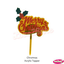 Load image into Gallery viewer, Holiday Themed Acrylic Toppers