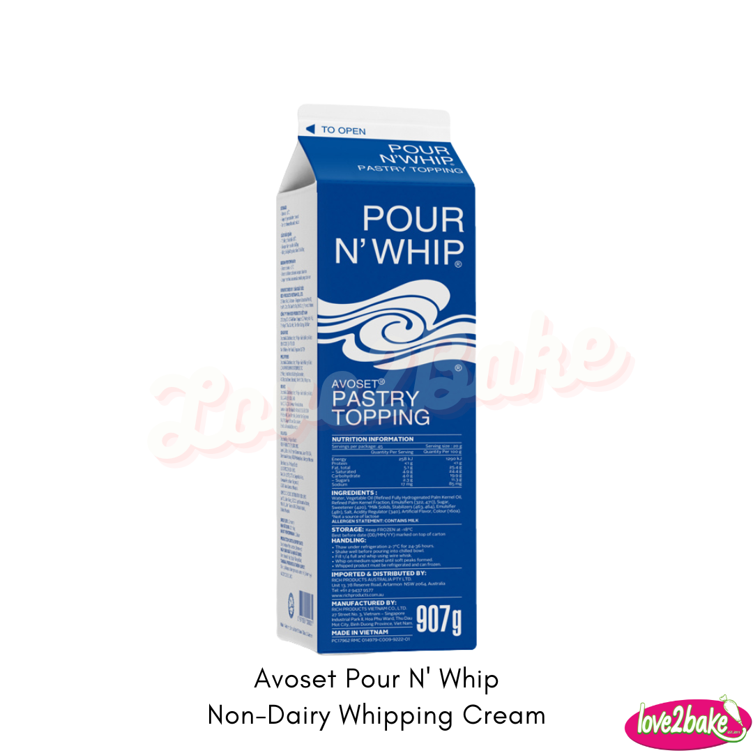 Avoset Pour N' Whip NonDairy Whipping Cream Love2Bake Philippines