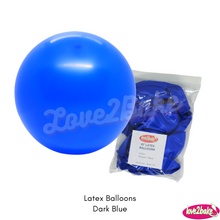 Load image into Gallery viewer, dark blue latex balloons