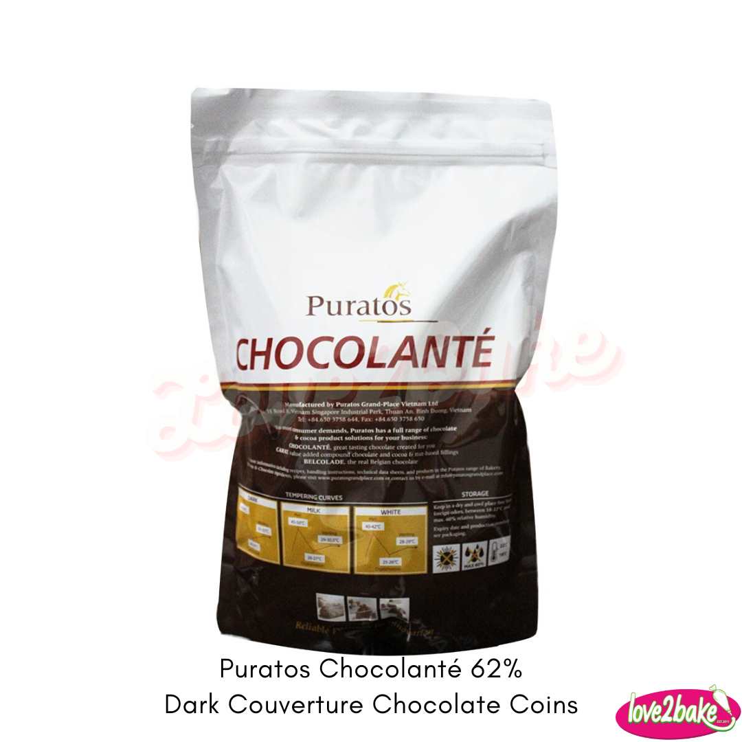 Puratos Chocolanté Dark Chocolate Coins 62 Love2bake Philippines