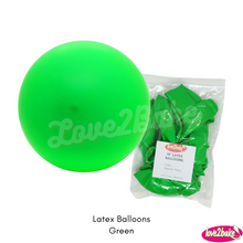 Load image into Gallery viewer, green latex balloons