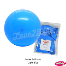 Load image into Gallery viewer, light blue latex balloons
