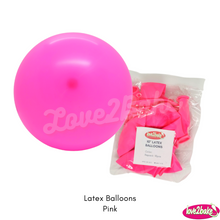 Load image into Gallery viewer, pink latex balloons