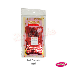 Load image into Gallery viewer, red foil curtain