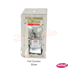 Load image into Gallery viewer, silver foil curtain