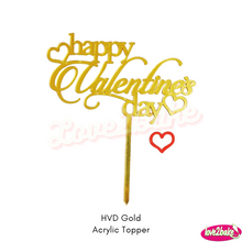 Load image into Gallery viewer, valentines themed acrylic topper