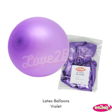 Load image into Gallery viewer, violet latex balloons