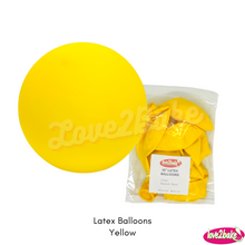 Load image into Gallery viewer, yellow latex balloons
