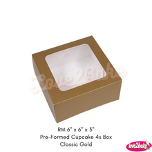Load image into Gallery viewer, RM 6&quot; x 6&quot; x 3&quot; Pre-Formed Small Cake Box
