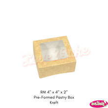 Load image into Gallery viewer, RM 4&quot; x 4&quot; x 2&quot; Pre-Formed Pastry Box
