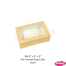Load image into Gallery viewer, RM 4&quot; x 6&quot; x 2&quot; Pre-Formed Pastry Box
