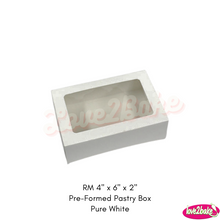 Load image into Gallery viewer, RM 4&quot; x 6&quot; x 2&quot; Pre-Formed Pastry Box
