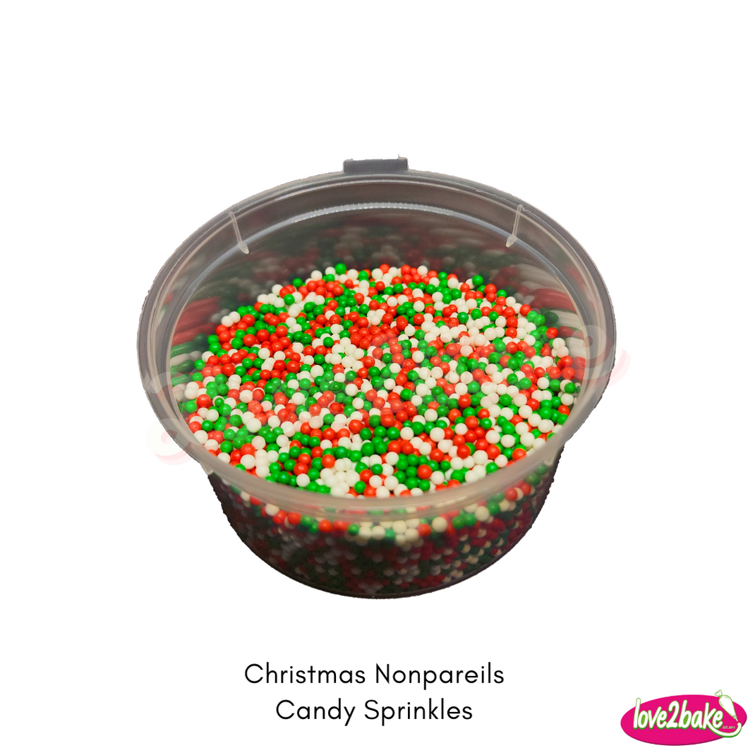 christmas nonpareils candy sprinkles