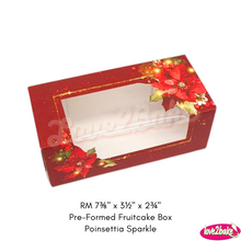 Load image into Gallery viewer, RM 7⅜&quot; x 3½&quot; x 2¾&quot; Pre-Formed Fruitcake Box
