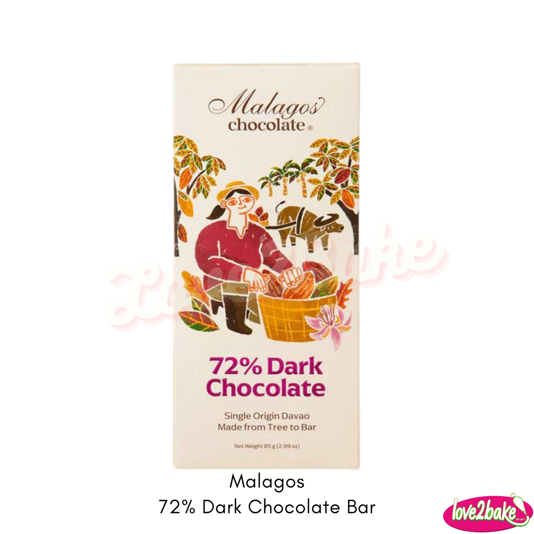 Malagos 72% Dark Chocolate Bar