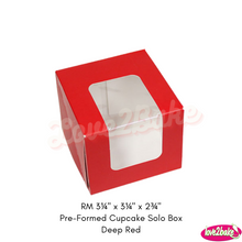 Load image into Gallery viewer, RM 3½&quot; x 3½&quot; x 3½&quot; Pre-Formed Cupcake Solo Box
