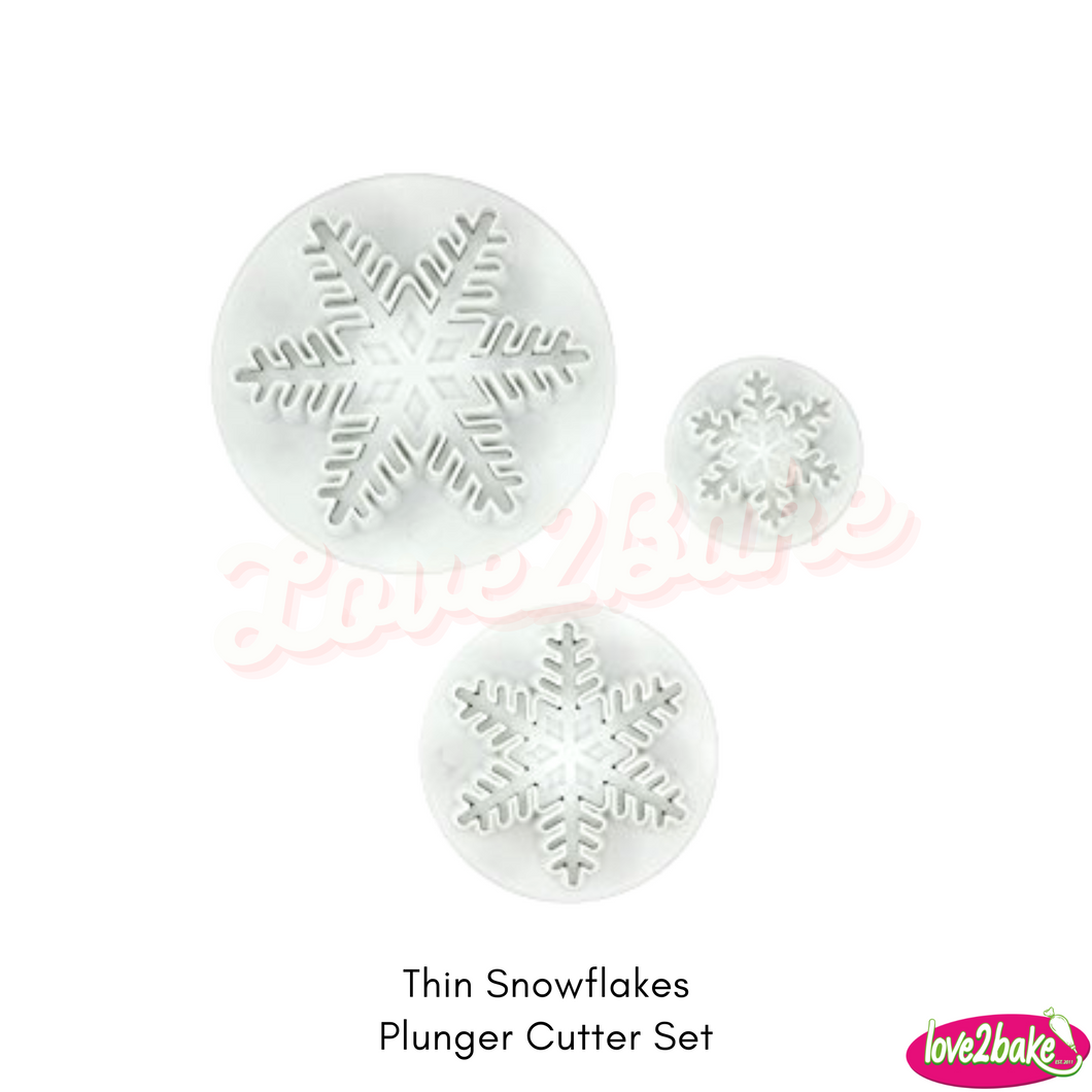 Thin Snowflakes Plunger Cutter Set