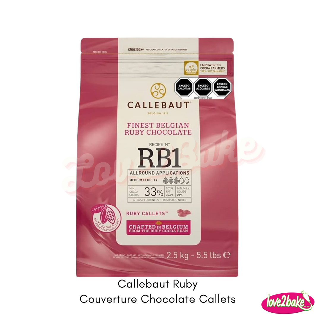 Callebaut RB1 Ruby Chocolate Callets