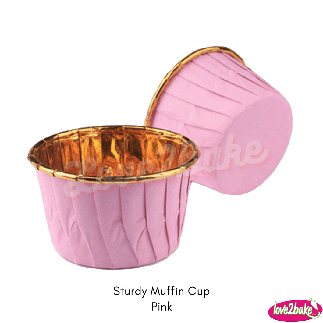 pink dessert foil baking cup
