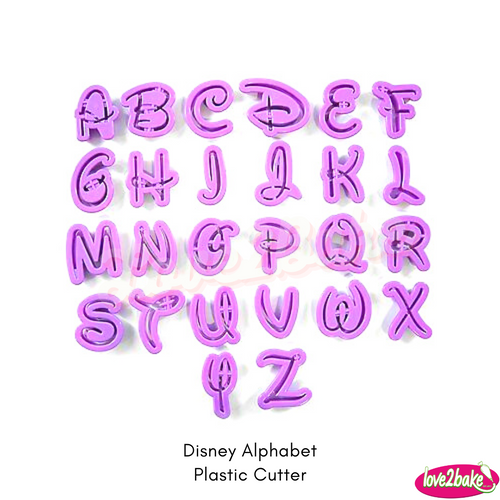 disney alphabet plastic cutter set