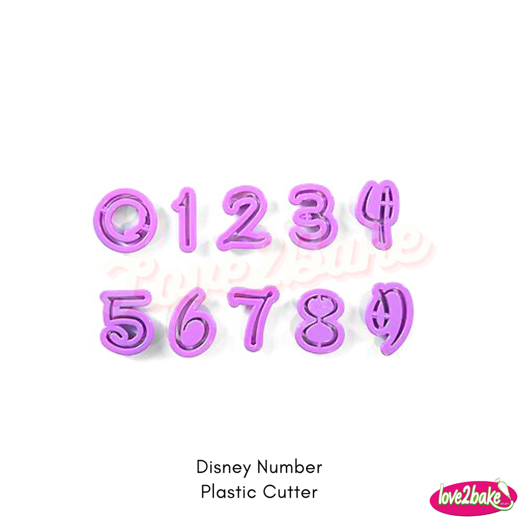 Disney Number Plastic Cutter Set