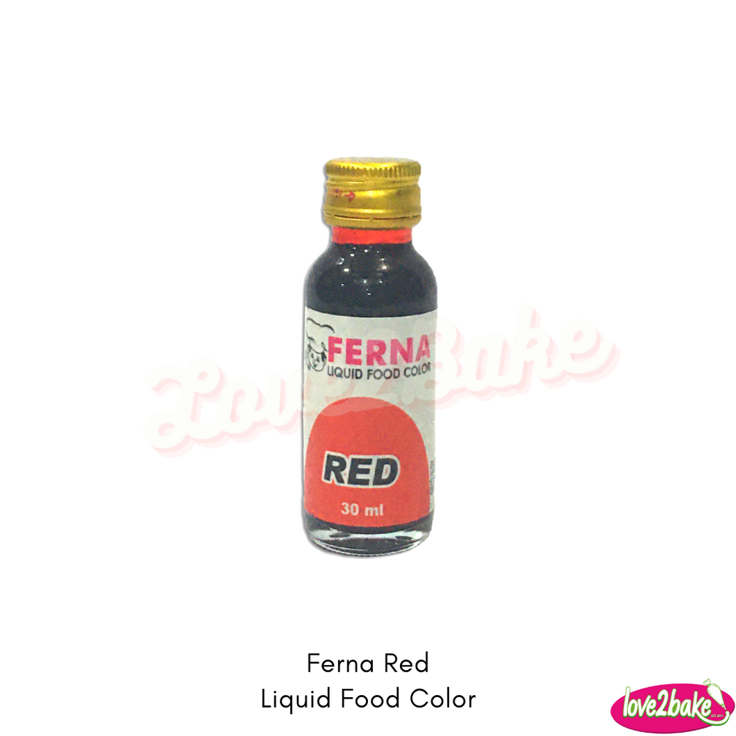 ferna liquid food color red