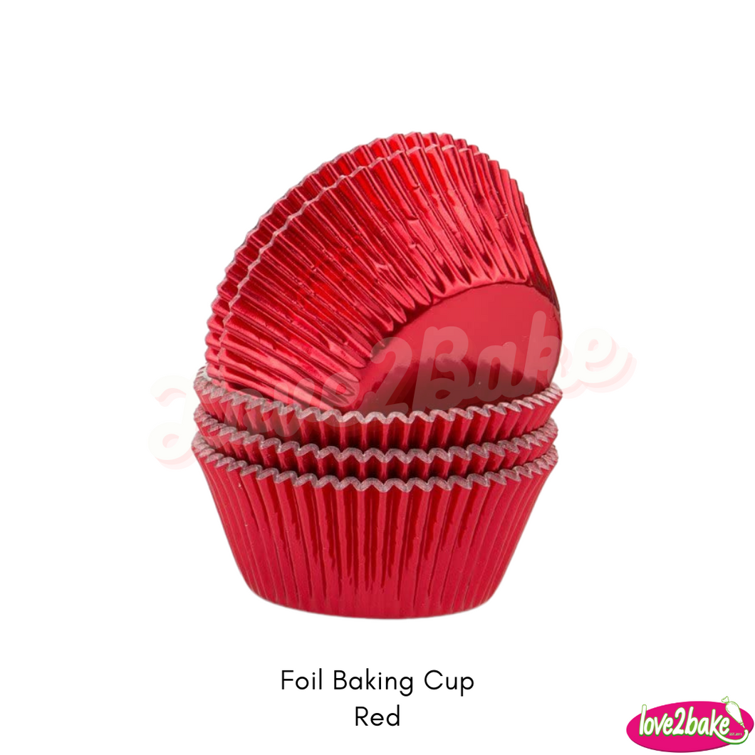red foil baking cup