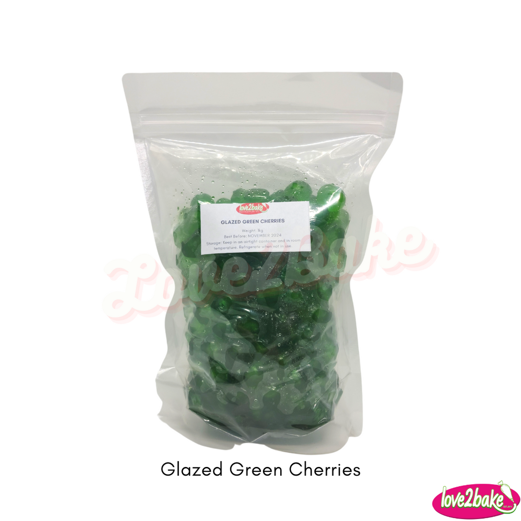 glazed green cherries