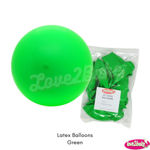 Load image into Gallery viewer, green latex balloons
