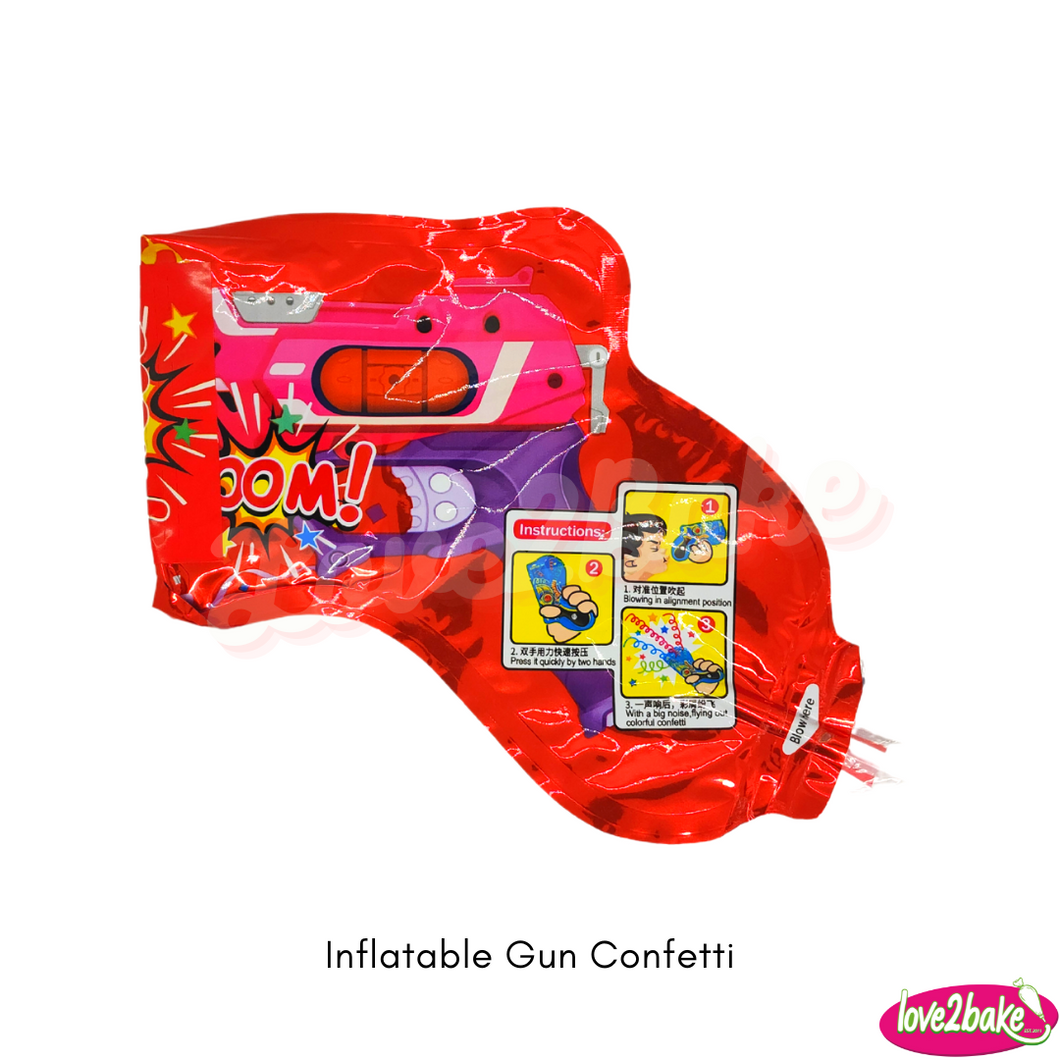 inflatable gun confetti