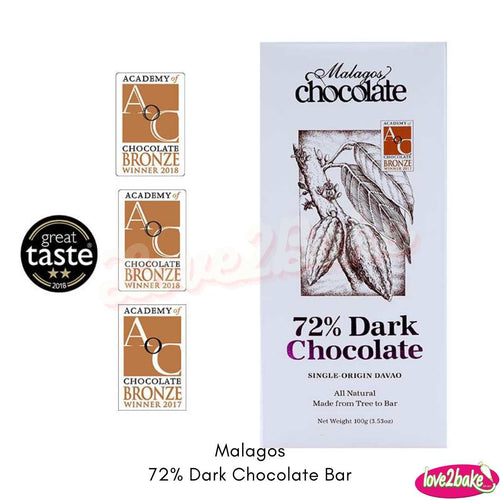 malagos dark chocolate bar