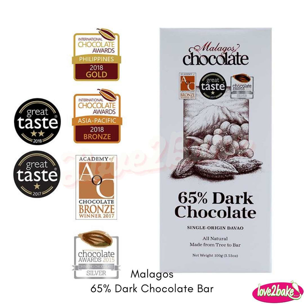 malagos dark chocolate bar