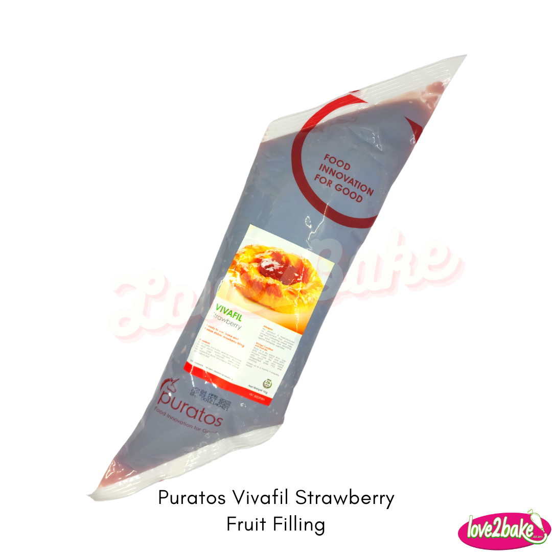 Pureats Puratos Vivafil Strawberry Fruit Filling – Love2Bake Philippines