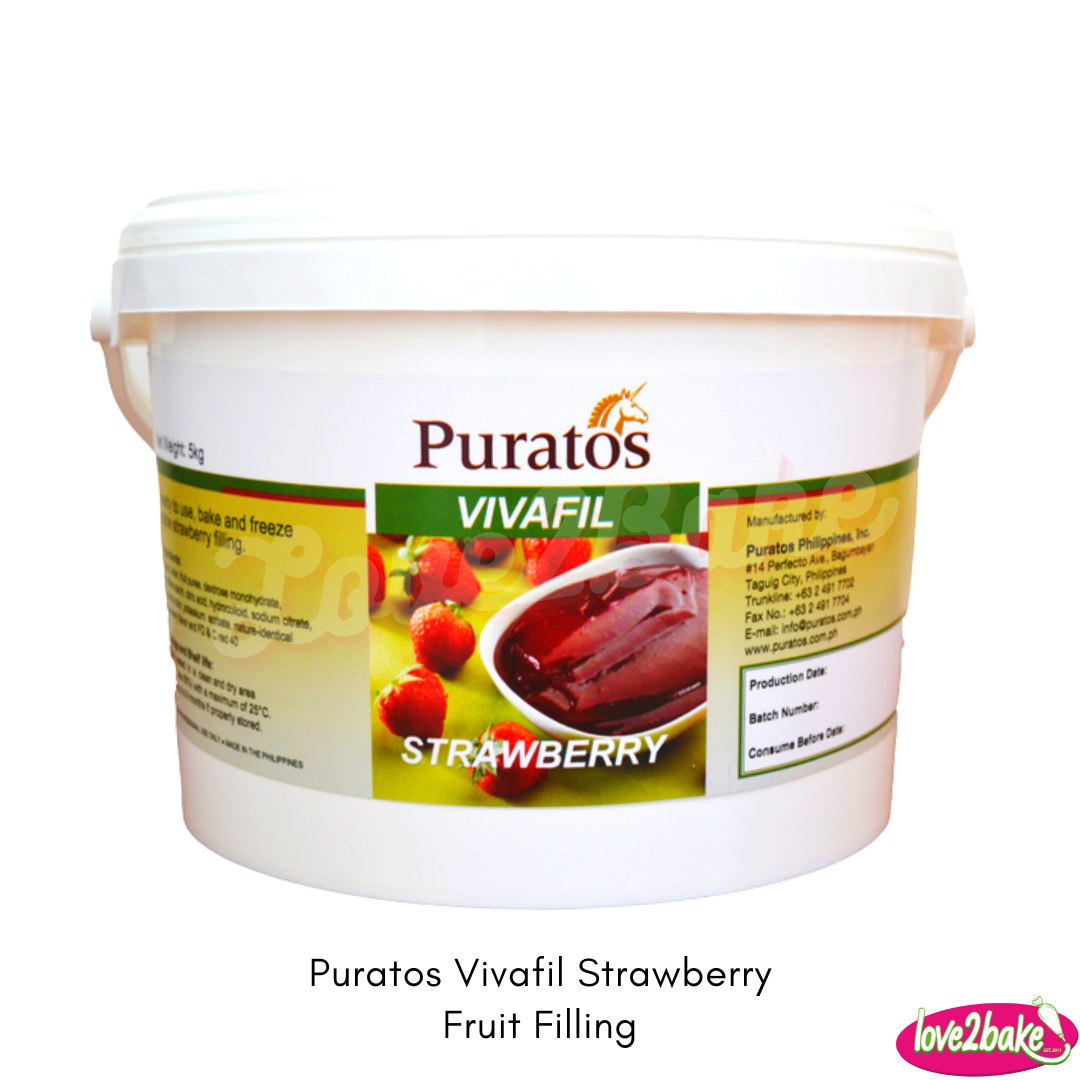 Pureats Puratos Vivafil Strawberry Fruit Filling – Love2Bake Philippines