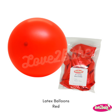 Load image into Gallery viewer, red latex balloons
