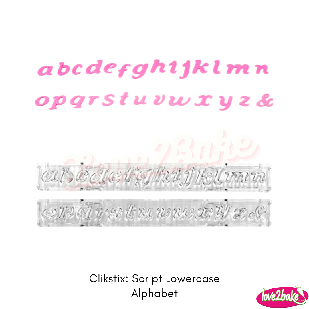 Clikstix: Script Alphabet – Love2Bake Philippines