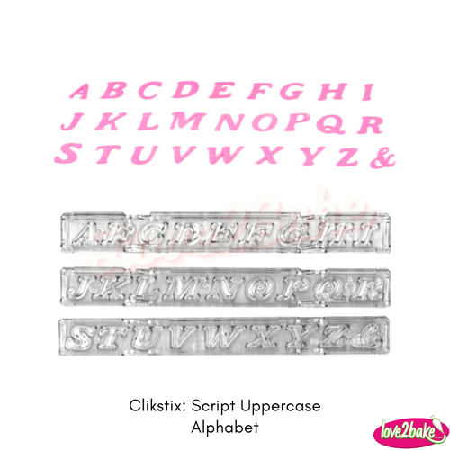 clikstix script uppercase