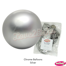 Load image into Gallery viewer, Silver Chrome Balloons
