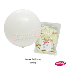 Load image into Gallery viewer, white latex balloons
